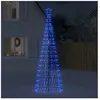 vidaXL Arbre de Noël lumineux avec pointes 570 LED bleu 300 cm