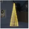 vidaXL Sapin de Noël à LED sur mât de drapeau 550 LED blanc 300 cm