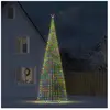 vidaXL Arbre de Noël lumineux conique 1544 LED colorées 500 cm
