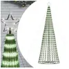 vidaXL Arbre de Noël lumineux conique 688 LED blanc froid 300 cm