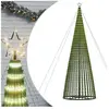vidaXL Arbre de Noël lumineux conique 1544 LED blanc chaud 500 cm