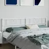 vidaXL Tête de lit métal blanc 193 cm