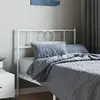 vidaXL Tête de lit métal blanc 75 cm