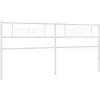 vidaXL Tête de lit métal blanc 193 cm