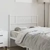 vidaXL Tête de lit métal blanc 100 cm