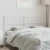 vidaXL Tête de lit métal blanc 120 cm