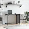 vidaXL Bureau d'ordinateur sonoma gris 131x48x75 cm bois d’ingénierie