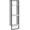 vidaXL Étagère murale 3 niveaux sonoma gris 30x25x100 cm