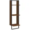 vidaXL Étagère murale 3 niveaux chêne marron 30x25x100 cm