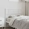 vidaXL Tête de lit métal blanc 75 cm