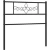 vidaXL Tête de lit métal noir 75 cm