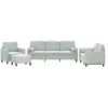 vidaXL Ensemble de canapés 4 pcs avec coussins gris clair velours