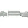 vidaXL Ensemble de canapés 3 pcs gris clair velours