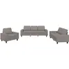 vidaXL Ensemble de canapés 3 pcs taupe tissu