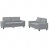 vidaXL Ensemble de canapés 2 pcs gris clair tissu
