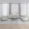 vidaXL Ensemble de canapés 3 pcs avec coussins Gris clair Velours
