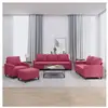 vidaXL Ensemble de canapés 4 pcs avec coussins Rouge bordeaux Velours