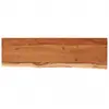 vidaXL Étagère murale rectangulaire massif acacia bordure assortie