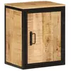 vidaXL Armoire de salle de bain 40x30x50cm bois massif manguier et fer