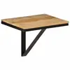 vidaXL Étagère murale 40x30x32 cm bois massif de manguier et fer
