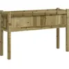 vidaXL Jardinière avec pieds 110x31x70 cm bois de pin imprégné
