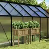 vidaXL Jardinières 2 pcs avec pieds bois de pin imprégné