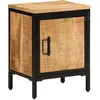 vidaXL Table de chevet 40x30x52,5 cm bois de manguier massif brut