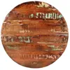 vidaXL Dessus de table Ø 80x2,5 cm rond bois massif de récupération