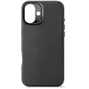 Coque pour iPhone 16 Plus Antichocs en Cuir Compatible MagSafe Decoded Noir