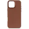Coque pour iPhone 16 Pro Max Antichocs en Cuir Compatible MagSafe Decoded Marron clair