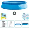 Intex Rond Opblaasbaar Easy Set Zwembad - 457 x 107 cm - Blauw - Inclu...