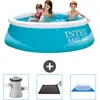 Intex Rond Opblaasbaar Easy Set Zwembad - 183 x 51 cm - Blauw - Inclus...