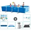Intex Rechthoekig Opzetzwembad - 450 x 220 x 84 cm - Blauw - Inclusief...