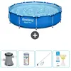 Bestway Rond Steel Pro Zwembad - 366 x 76 cm - Blauw - Inclusief Pomp ...