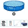Bestway Rond Steel Pro Zwembad - 366 x 76 cm - Blauw - Inclusief Pomp ...