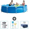 Intex Rond Frame Zwembad - 305 x 76 cm - Blauw - Inclusief Zwembadfilt...