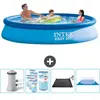 Intex Rond Opblaasbaar Easy Set Zwembad - 366 x 76 cm - Blauw - Inclus...