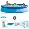 Intex Rond Opblaasbaar Easy Set Zwembad - 366 x 76 cm - Blauw - Inclus...