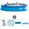Intex Rond Opblaasbaar Easy Set Zwembad - 457 x 84 cm - Blauw - Inclus...