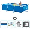 Intex Rechthoekig Frame Zwembad - 260 x 160 x 65 cm - Blauw - Inclusie...