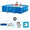 Intex Rechthoekig Frame Zwembad - 220 x 150 x 60 cm - Blauw - Inclusie...