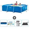 Intex Rechthoekig Frame Zwembad - 220 x 150 x 60 cm - Blauw - Inclusie...