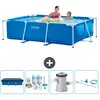 Intex Rechthoekig Frame Zwembad - 220 x 150 x 60 cm - Blauw - Inclusie...