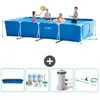 Intex Rechthoekig Frame Zwembad - 450 x 220 x 84 cm - Blauw - Inclusie...