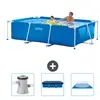 Intex Rechthoekig Frame Zwembad - 260 x 160 x 65 cm - Blauw - Inclusie...