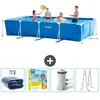 Intex Rechthoekig Frame Zwembad - 450 x 220 x 84 cm - Blauw - Inclusie...