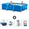 Intex Rechthoekig Frame Zwembad - 300 x 200 x 75 cm - Blauw - Inclusie...