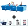 Intex Rechthoekig Frame Zwembad - 450 x 220 x 84 cm - Blauw - Inclusie...