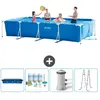 Intex Rechthoekig Frame Zwembad - 450 x 220 x 84 cm - Blauw - Inclusie...