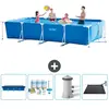Intex Rechthoekig Frame Zwembad - 450 x 220 x 84 cm - Blauw - Inclusie...